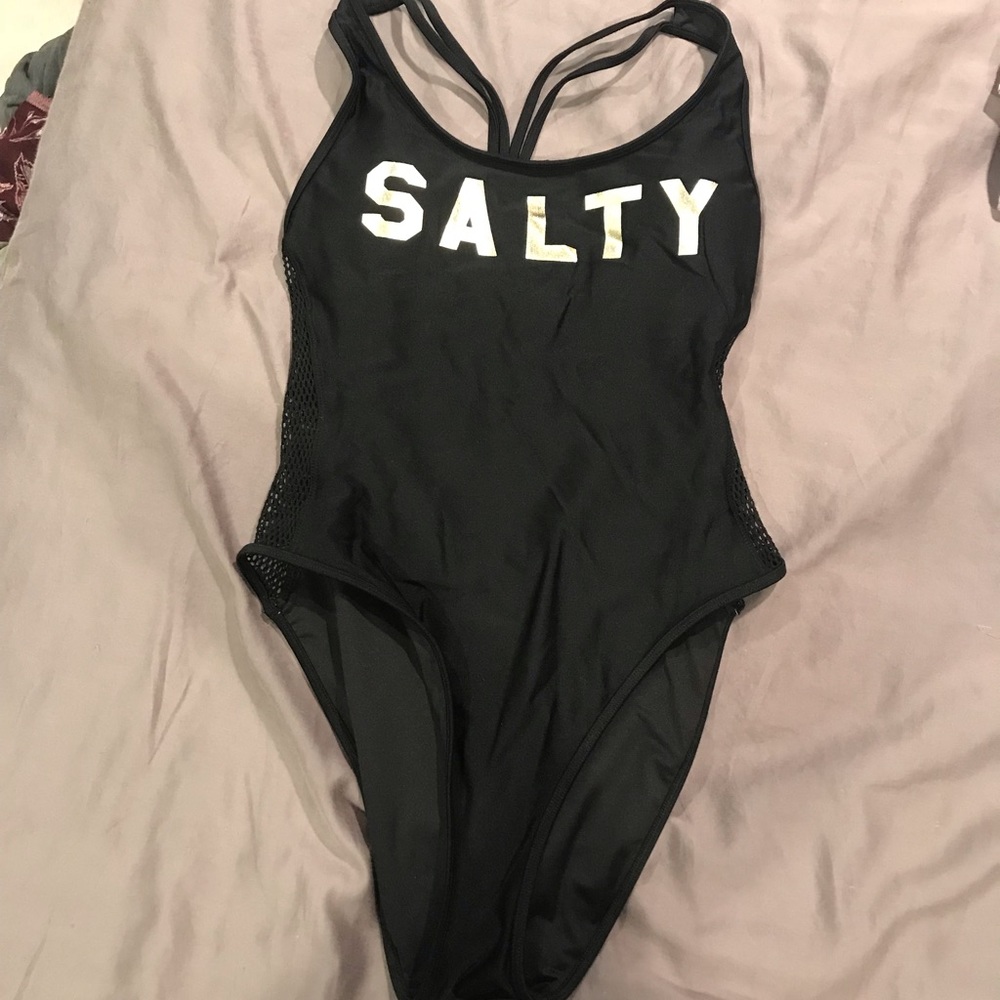 NWT SALTY one piece bathing suit.